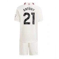 Camisa de time de futebol Manchester United Antony #21 Replicas 3º Equipamento Infantil 2023-24 Manga Curta (+ Calças curtas)